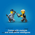 LEGO City Tow Truck and Sports Car Repair Building Set, Kids Gift Idea with 2 Minifigures and Accessories Including a Cochlear Implant, Pretend Play Tow Truck Toy for Boys & Girls Ages 4 and Up, 60435