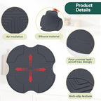 Air Fryer Trivets Silicone for Ninja Crispi, Heat-Resistant Hot Pads Potholders for Ninja Crispi Airfryer Accessories, Dishwasher-Safe Kitchen Holder