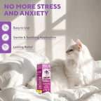 Calming Pheromone Spray & Scratch Repellent for Cats - Reduces Scratching Furniture, Pee - During Travel, Fireworks, Thunder, Vet Zone - Helps to Relief Stress, Fighting, Hiding