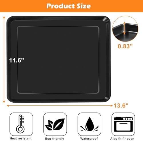 Air Fryer Grill Pan for Ninja Foodi DT251 DT201 DT200 Digital Air Fryer Countertop Oven, 13.6 * 11.6'' Air Fryer Grill Plate Crisper Plate Rack Accessories Replacement Parts Tray,Dishwasher Safe