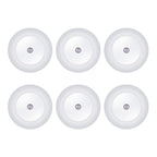 KINUR 6 Pack Red LED Plug into Wall with Dusk to Dawn sensors Plug in Night Lights for Kids Room, Bedroom, Bathroom, Baby Nursery,Stair Lights, Hallway Light