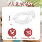 Removable Pouring Shield Splash Guard for KitchenAid 5.5-7 Quart Bowl-Lift Stand Mixers, Prevents Mess and Flour Dust, Mixer Accessories and Attachments