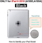 for iPad 6 (6th Gen 2018) A1893 A1954 Screen Replacement Glass Touch Digitizer Repair Kit with Home Button & Tools - Only for iPad 6 6th Generation (Black)