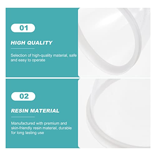 Ciieeo Vacuum Cupping Cup Hand Pump Set Breast Vacuum Cupping Buttock Lift Body Massage Cupping Set for Massage Therapists Cupping Machine Accessories for Women Ladies White