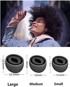 6Pair Upgraded Eartips Set with Dust Gaurd Net for Galaxy Buds Pro Earbuds,Replacement Silicone Ear Tips for Samsung Galaxy Buds Pro(SM-190) Fit in Charging Case-Black