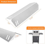 Hisencn Heat Plates for Cuisinart GAS2256AS Gas Grill, Heat Tents Replacement Parts for Cuisinart 2-Burner Gas Grill 2256, Stainless Steel, 2-Pack
