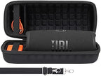 co2CREA Hard Travel Case Replacement for JBL Charge 4 / Charge 5 Waterproof Bluetooth Speaker (Black Case)