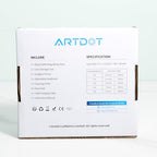 ARTDOT Magnifying Glass with 4 LED Lights, 2 Levels Adjustable Brightness,USB Rechargeable Hands Free Head Magnifier Glasses as Diamond Painting Accessories for Handicraft,Diamond Art,Jewellery Making
