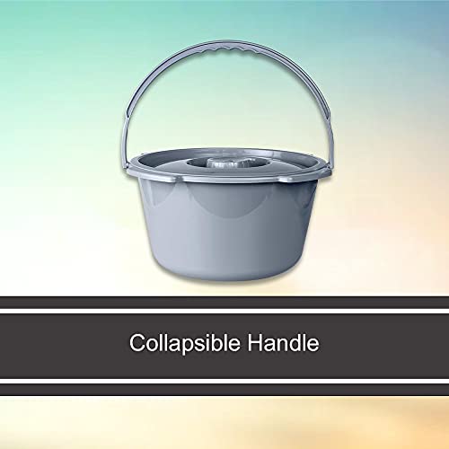 McKesson Commode Replacement Bucket with Handle and Lid, 7.5 qt, 1 Count