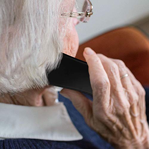 Black Big Button Phone for Wall or Desk with Speaker and Memory