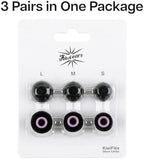 Linsoul Kiwi Ears Flex Earbud Tips, Replacement Silicone IEM Tips, 3 Pairs, S/M/L Size, for KZ ZS10 Pro 2, SuperMix 4,Hype4,Orchestra Lite, Cadenza Wired/Wireless Earphones (Black)