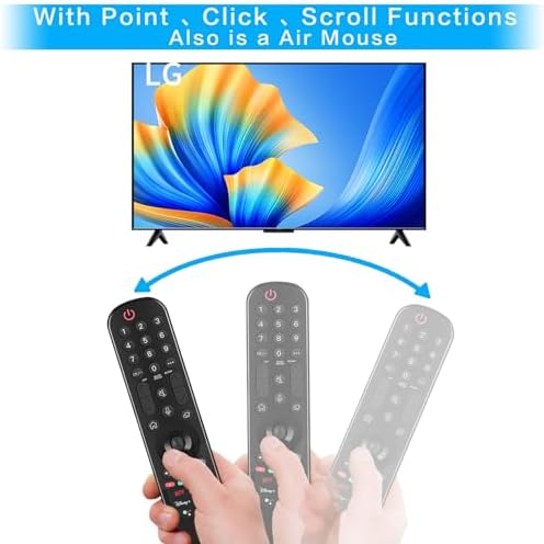 Replacement LG Remote Control for Smart TV, MR22GA/GN LG Magic Remote for 2022-2019 LG TVs UHD 4K ThinQ WebOS OLED, with Voice and Pointer Function