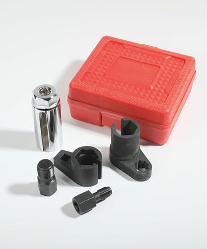 O2 Sensor Socket,Automotive Tool Oxygen Sensor Socket Set Wrench Remover Tool and Thread Chaser Set,Car Accessories O2 Oxygen Sensor Socket Set for Removing and Install Oxygen Sensors