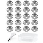 Resound Compatible Hearing Aid Domes Open Smokey Ear Tips Replacement 10mm (Large 20pcs Pack)