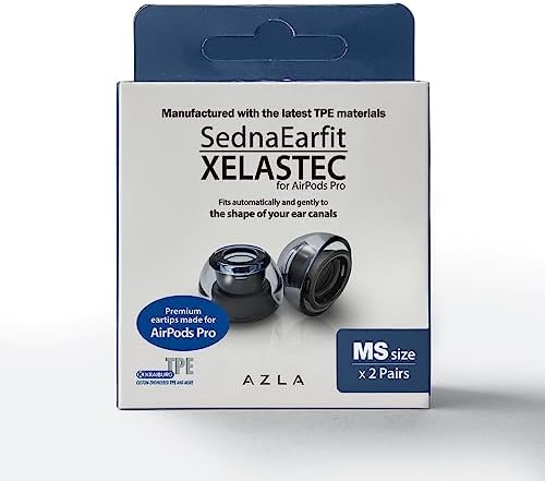 AZLA XELASTEC for Airpods Pro 1st & 2nd Gen (MS) – Airpod Pro Ear Tip Replacement – Airpod Pro Tips with Premium Silicone
