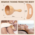 YMM 5-in-1 Wood Therapy Massage Tools for Body Shaping, Professional Lymphatic Drainage Massager, Maderoterapia Kit, Anti Cellulite Massage Roller Body Sculpting Tools Set (Utility Type)