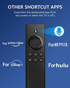 New DR49WK B PE59CV Replacement Voice Remote for Amazon TVs Stick (2nd Gen/3rd Gen/Lite/4K) for Amazon TVs Cube (1st Gen/2nd Gen, and Later) for Amazon TVs (3rd Gen, Pendant Design) (PE59CV)