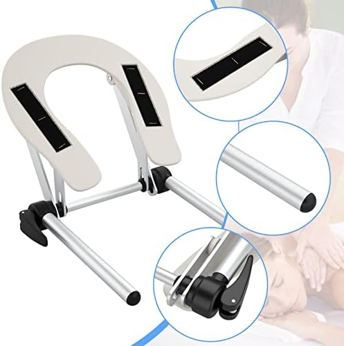 Noverlife Aluminum Universal Face Cradle for Massage Table, Lightweight Standard Massage Headrest Cradle, Professional Face Space Holder Face Cradle Replacement for Massage Bed Spa Beauty Therapy