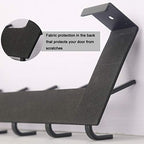 WEBI Over The Door Hooks for Hanging:Over The Door Towel Rack,Over Door Coat Hanger Over Door Coat Rack for Hanging Towels,Hats,Coats,Behind Back of Bathroom,Bronze