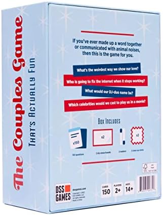 DSS Games The Couples Game That's Actually Fun [Date Night Game, Couples Idea, Relationship Card Game, Couples Activity, Couples Card Game, 2 Player Game for Adults, Gift for Her, Gift for Him]