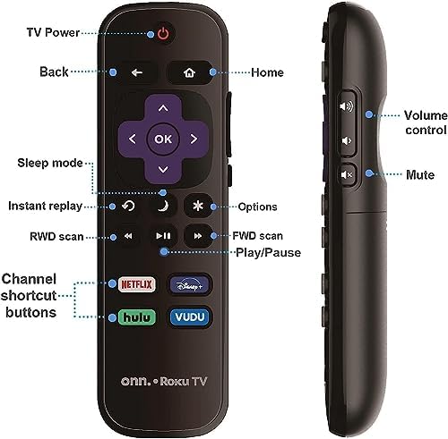 OEM Replacement Roku TV Remote Control for ONN RC-AFIR 3226000858 for 100012584 100012585 100012586 100012587 100012587 100012589 100012590 100018971