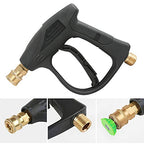 Sooprinse High Pressure Washer Gun,3000 PSI Max with 5 Color Quick Connect Nozzles M22 Hose Connector 3.0 TIP