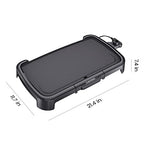 Chefman XL Electric Griddle with Removable Temperature Control, Immersible Flat Top Grill, Burger, Eggs, Pancake Griddle, Nonstick Extra Large Cooking Surface, Slide Out Drip Tray, 10 x 20 Inch