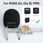 Microphone Cover Foam Compatible with Rode Wireless Go II/PRO Suitable for Interview Go Handheld Adaptor, Replacement Rode Pop Filter to Blocks Out Plosives by YOUSHARES