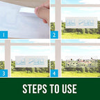 Garsum 120 Pack Window Fly Sticky Traps Indoor Clear,House Fly Paper Bug Catcher, Fly Tape Glue Strips Gnat Killer Window Decal for Home