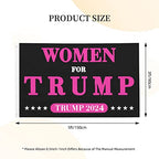 HUIHUANGm Trump-2024 Flag Women-For-Trump Flag 3x5 Ft Flag Outdoor Flag Home Flag Garden Decor Flag With Brass Grommets
