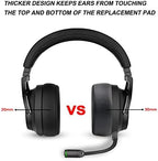 Upgrade Replacement Ear Pads Cushions for Corsair Virtuoso RGB Wireless SE XT Gaming Headset, Cooling-Gel Earpads with Softer Memory Foam, Added Thickness, Durable Protein Leather