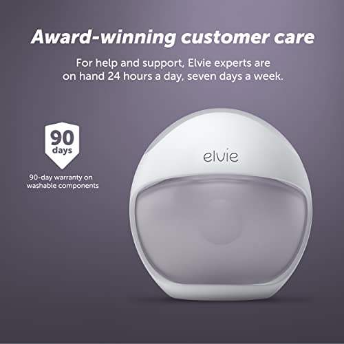Elvie Curve Manual Wearable Breast Pump | Hands-Free, Kick-Proof, Portable Silicone Pump That Can Be Worn in-Bra for Gentle, Natural Milk Expression | Breast Feeding Essentials