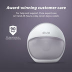 Elvie Curve Manual Wearable Breast Pump | Hands-Free, Kick-Proof, Portable Silicone Pump That Can Be Worn in-Bra for Gentle, Natural Milk Expression | Breast Feeding Essentials