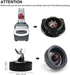 Blender Replacement 6 Fins for Ninja Blade 16 oz Cup Fit for Nutri Ninja BL660 1100w, Ninja BL771 30, Ninja BL770 1500w, BL780CO BL663 BL663CO BL665Q BL740 BL773 BL780