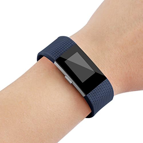6 Pack Sport Bands Compatible with Fitbit Charge 2 Bands, Adjustable Replacement Wristbands for Women Men Small Large (6 Pack B, Small)
