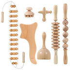 AiRelax 7 Pack Wood Therapy Massage Tools for Body Shaping Set, Cellulite Massager,Maderoterapia Kit Colombiana,Lymphatic Drainage Massager Tools for Neck Back Waist Pain Relief