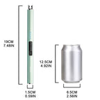 SUPRUS Electric Lighter Arc Windproof Flameless USB Lighter Rechargeable Lighter with Safety Lock for Candle BBQ Camping (Green)