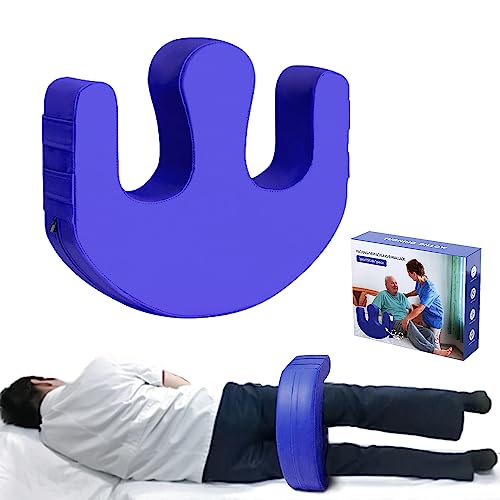SMERPHOX Patient Turning Device U-Shaped Pillow PU Leather Flannel Anti-Decubitus Bedsore Paralyzed Patient Shift Nursing Tool for The Elderly Bed Care Products Helping The Elderly Turn Over Large