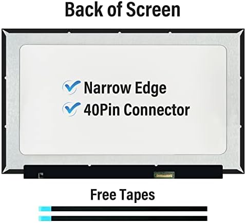 NT156WHM-T03 V8.0 V8.1 LCD LED OnCell Touch Screen Replacement for Laptop 40Pins HD 1366x768 Display(Only for NT156WHM T03 not for Others) with Tape