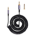 Solo4 Cord Coiled Audio Cable Replacement for Dre Beats Studio3 / Studio Pro/Solo 3 Wireless Noise Cancelling Headphones, 3.5mm(1/8") Extension Wire Compatible with iPhone PS5 Xbox One, 14ft