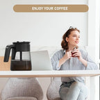 12 Cup Coffee Maker Carafe Replacement Pot Compatible with Ninja Coffee Maker CFP101 CFP201 CFP301 CFN601 CM401 CFP200 CFP250A CFP300 CFP305 CFP307 CFN602 CM400 CM401 CF090 CF091 CF092