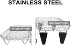 Upgrade Air Fryer Rack,Three Stackable Dehydrator Racks for Gowise Phillips USA Cozyna Ninja Airfryer,Stainless Steel Rectangle Air Fryer Rack,Ninja Dual Air Fryer Accessories (Rectangle)