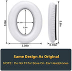 Premium Replacement Ear Pads Compatible for Bose QC35 & QC35ii Over-Ear Headphones Made by GEVO- Comfortable Adaptive Memory Foam and Extra Durable Earpads Kit for Bose QuietComfort 35 &35ii(White)