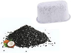 Replacement Parts Water Filter Holder with 3 Pack Charcoal Water Filters,Compatible with cuisinart Coffee Maker (white)