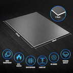 Plexiglass Sheets 1/4" (6mm) Thick - 2 Pack of 18x24 Clear Cast Acrylic Sheets for Laser Cutting, Signs, Glass Replacement, DIY and Crafts Project