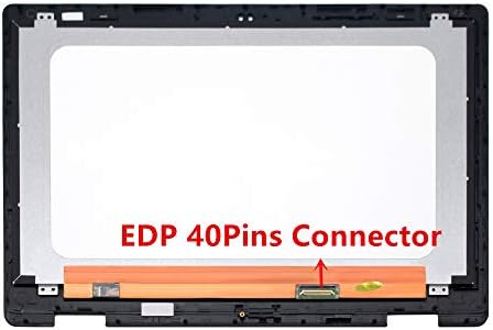 LCDOLED Replacement 15.6 inches B156HAB01.0 LP156WF7-SPEC FullHD 1080P IPS LED LCD Display Touch Screen Digitizer Assembly with Bezel for Dell Inspiron 15 7569 i7569 7579 i7579 (EDP 40Pins Connector)