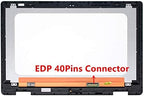 LCDOLED Replacement 15.6 inches B156HAB01.0 LP156WF7-SPEC FullHD 1080P IPS LED LCD Display Touch Screen Digitizer Assembly with Bezel for Dell Inspiron 15 7569 i7569 7579 i7579 (EDP 40Pins Connector)