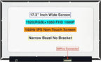 EM EMAJOR TECH New Screen Replacement for BOE NV173FHM-NX4 V8.0 V8.1 1920X1080 FHD 144Hz Non-Touch LCD LED Screen Display with Set of Tape and Tools