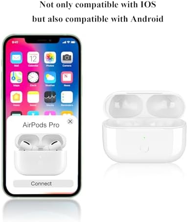 Compatible for AirPods Pro Charging Case Replacement, Compatible for Wireless AirPods Pro Charger Case with Bluetooth Pairing Sync Button,660 mAh Internal Large Battery