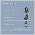 Cooling-Gel QuietComfort 35 / QC35 ii Fabric Replacement Ear Pads for Bose Headphones, Compatible with Bose QC45 QC25 QC2 QC15/ Around-Ear 2 AE2i AE2w/ SoundTrue & SoundLink Series, Blue
